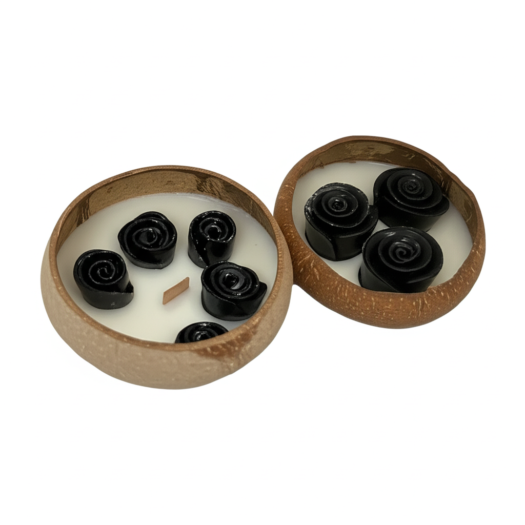 Black rose scent mystical candle