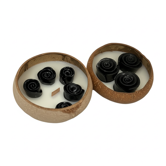 Black rose scent mystical candle