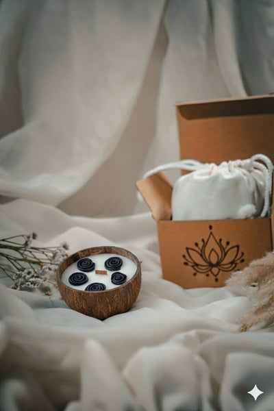 Black rose scent mystical candle